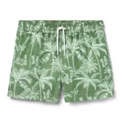 Recycled Palm Swim Trunk