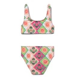 Recycled Palm Tile 2-Piece Swimsuit