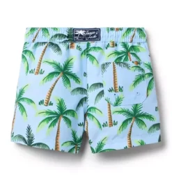 Recycled Palm Tree Swim Trunk