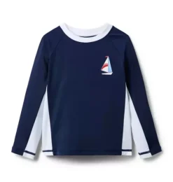 Recycled Sailboat Rash Guard