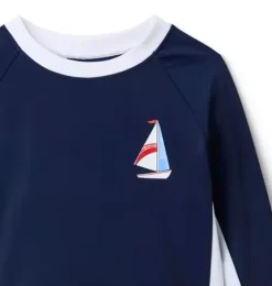 Recycled Sailboat Rash Guard