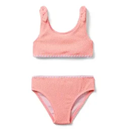Recycled Textured 2-Piece Swimsuit