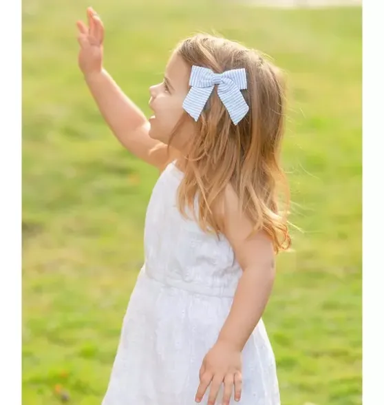Seersucker Hair Bow