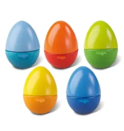 Set of 5 Wooden Musical Eggs