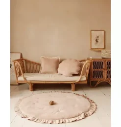 Soft Velvet &ldquo;Latte&rdquo; Shell Pillow