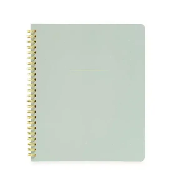 Spiral Notebook, Office Green