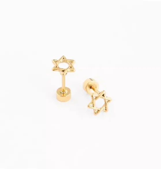 Star Of David Stud Earrings