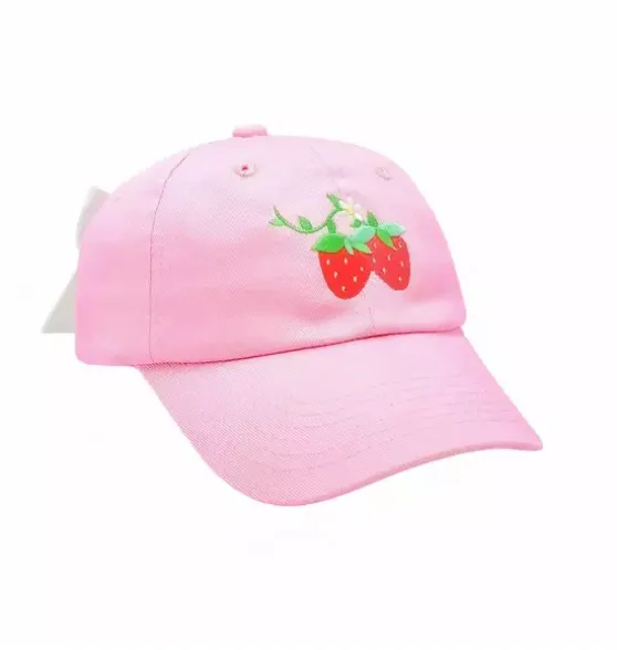 Strawberry Bow Baseball Hat