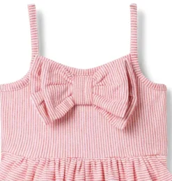Striped Bow Romper