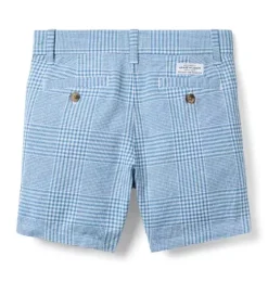 Tattersall Linen-Cotton Short