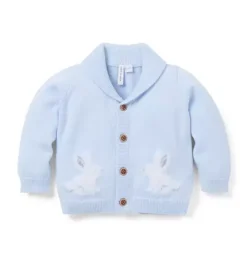 The Bunny Shawl Collar Baby Cardigan