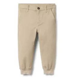 The Button Twill Jogger
