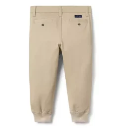 The Button Twill Jogger