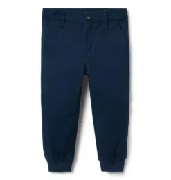 The Button Twill Jogger