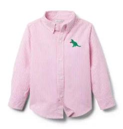 The Embroidered Dinosaur Oxford Shirt