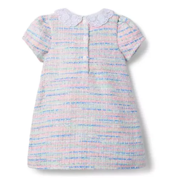 The Petal Collar Tweed Dress