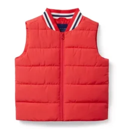 The Varsity Puffer Vest