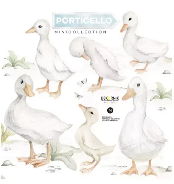 Tip Toe Geese Porticello Wall Decal Set