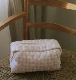 Toiletry Pouch - Pink Gingham