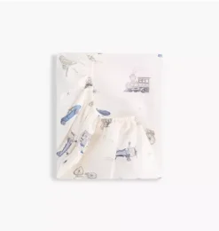 Transit Treasures Crib Sheet - Blue