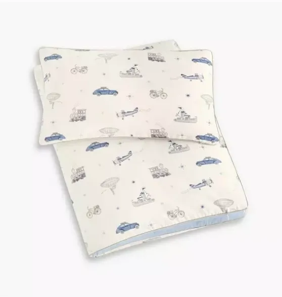 Transit Treasures Toddler Duvet Set - Blue