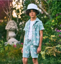 Tropical Floral Terry Short