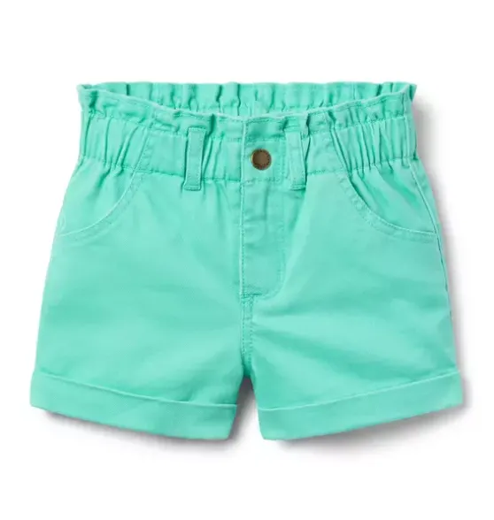 Twill Paperbag Waist Short