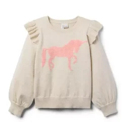 Unicorn Ruffle Sweater