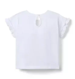Vacay Ruffle Sleeve Tee