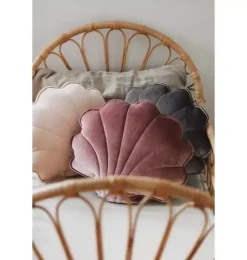 Velvet &ldquo;Cosmic Pearl&rdquo; Shell Pillow