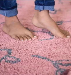 Washable Rug English Garden Ash Rose