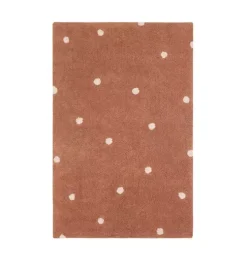 Washable Rug Mini Dot Chestnut