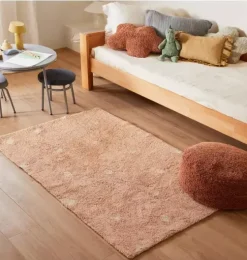 Washable Rug Mini Dot Rose