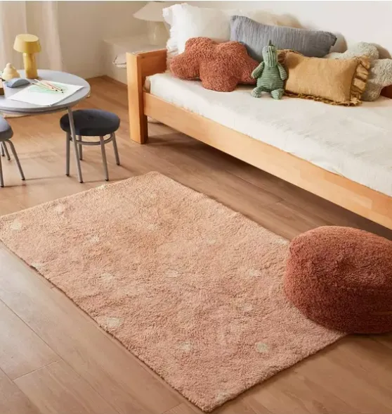 Washable Rug Mini Dot Rose