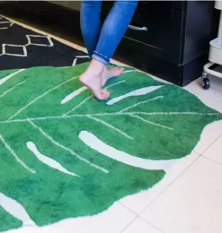 Washable Rug Monstera Leaf