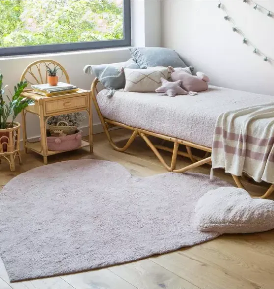 Washable Rug Puffy Love Nude
