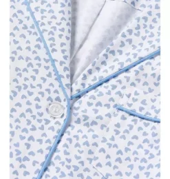 Women's Short Sleeve Short Set in Bluehearts