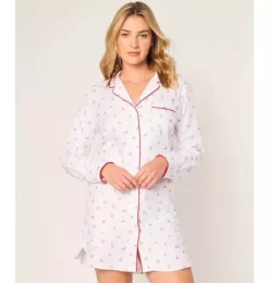 Women's Twill Nightshirt in Coastal Charms