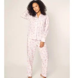 Women's Twill Pajama Set in Seashell Splendor